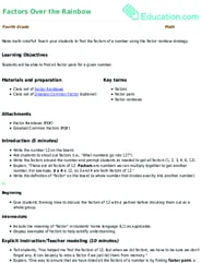 Factors Over the Rainbow