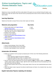 Fiction Investigations: Topics and Themes Between Texts