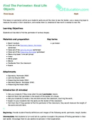 Find The Perimeter: Real Life Objects