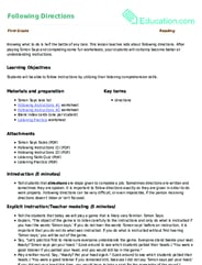 Following Directions