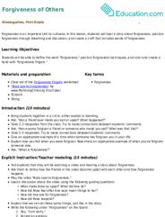 Forgiveness of Others