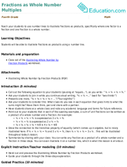 Fractions as Whole Number Multiples