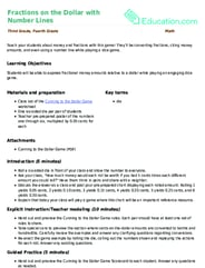 Fractions on the Dollar with Number Lines