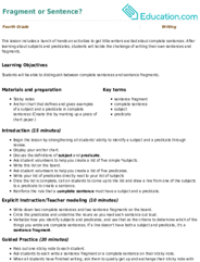 Fragment or Sentence?