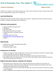 Full of Fantastic Fun: The Letter F