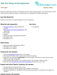 Get the Hang of Homophones