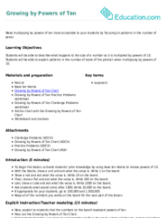 Growing by Powers of Ten