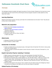 Halloween Hundreds Chart Race