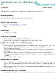 Here Comes the Letter of the Day: A!