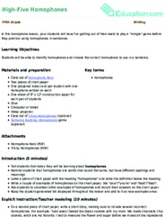 High-Five Homophones