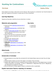 Hunting for Contractions