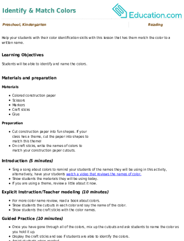 Identify & Match Colors