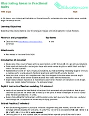 Illustrating Areas in Fractional Units
