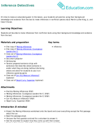 Inference Detectives