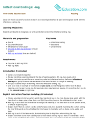 Inflectional Endings: -ing