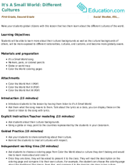 It's A Small World: Different Cultures