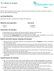 It’s Okay to Argue