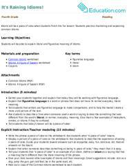 It's Raining Idioms!