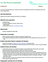 It's the Musical Alphabet