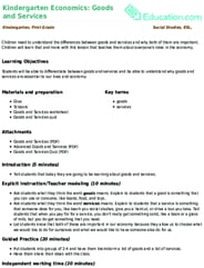 Kindergarten Economics: Goods and Services