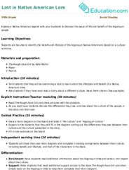 Lost in Native American Lore