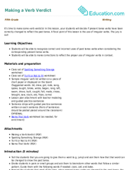 Making a Verb Verdict