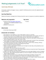 Making Judgements: Is it True?