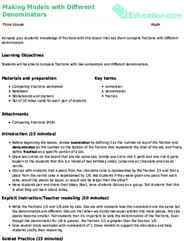 Making Models with Different Denominators