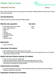 Matter: Sink or Float