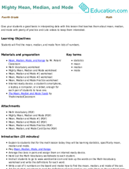 Mighty Mean, Median, and Mode