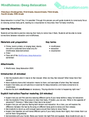 Mindfulness: Deep Relaxation