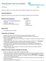 Multiplication with Area Models