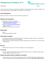 Multiplying by Multiples of 10