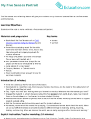 My Five Senses Portrait