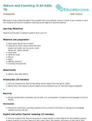 Nature and Counting: It All Adds Up