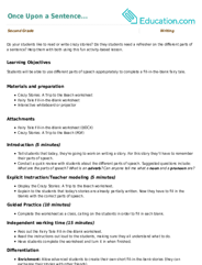 Once Upon a Sentence...