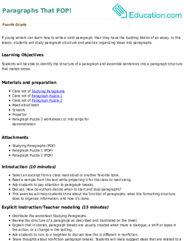 Paragraphs That POP!