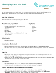 Identifying Parts of a Book