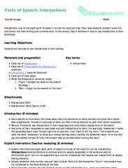 Parts of Speech: Interjections