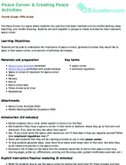 Peace Corner & Creating Peace Activities