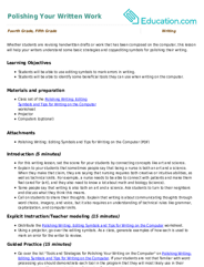 Polishing Your Written Work