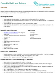 Pumpkin Math and Science
