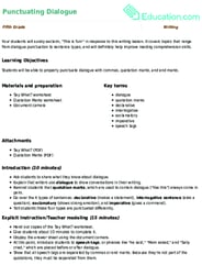 Punctuating Dialogue