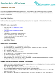 Random Acts of Kindness