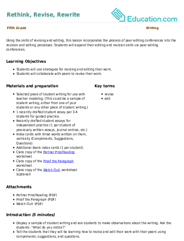 Rethink, Revise, Rewrite
