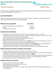 Rhyming With Chicka Chicka Boom Boom