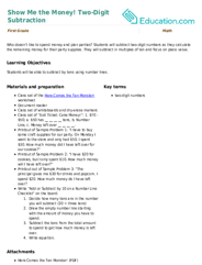 Show Me the Money! Two-Digit Subtraction