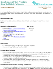 Significance of "Let Freedom Ring" in MLK, Jr.'s Speech