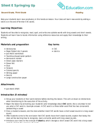 Silent E Springing Up