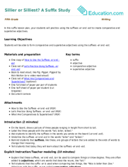 Sillier or Silliest? A Suffix Study